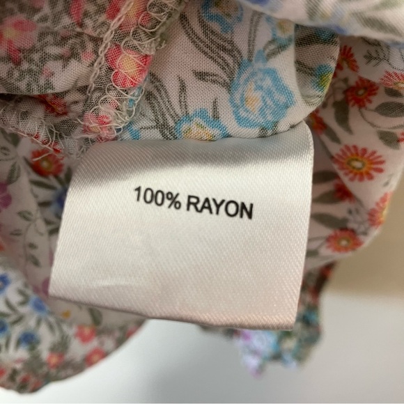 Jane and Delancey floral cottagecore tiered long sleeve top S - Picture 8 of 8